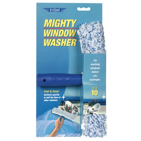 Ettore Ettore Mighty Window Washer 10 in. Plastic Window Squeegee 50010